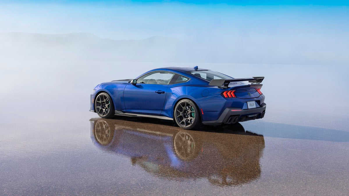 Official Ford Motor Company image of the 795-horsepower 2026 Mustang Dark Horse SC.