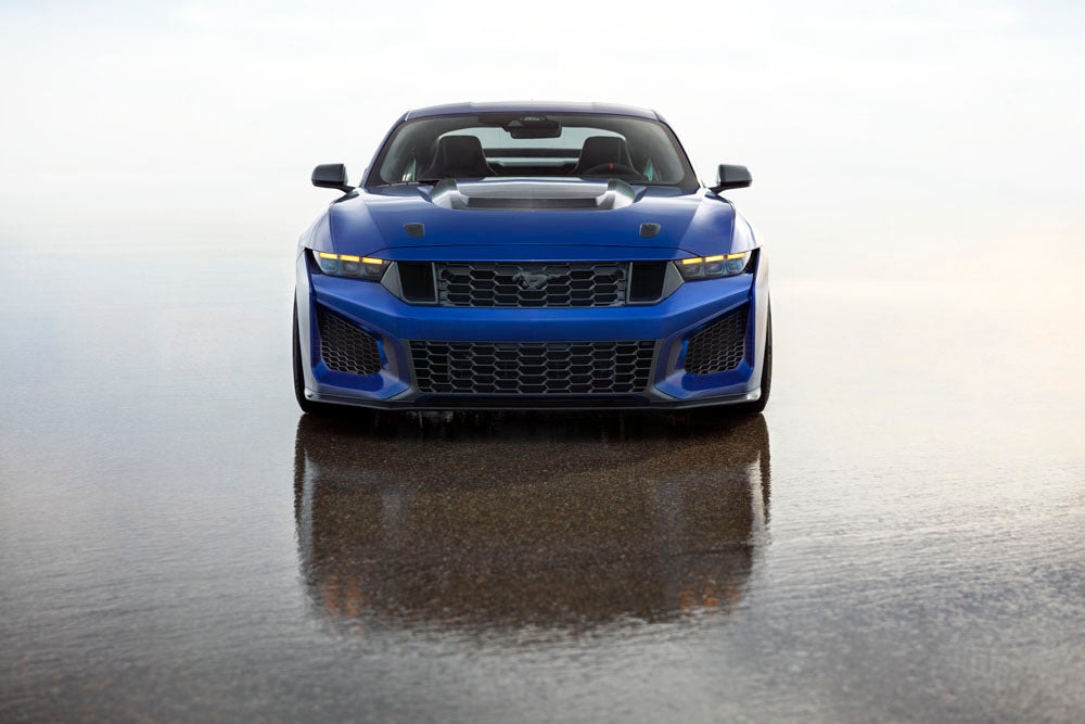 Official Ford Motor Company image of the 795-horsepower 2026 Mustang Dark Horse SC.