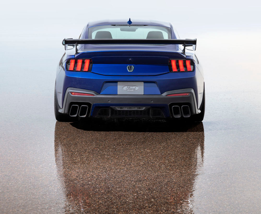 Official Ford Motor Company image of the 795-horsepower 2026 Mustang Dark Horse SC.