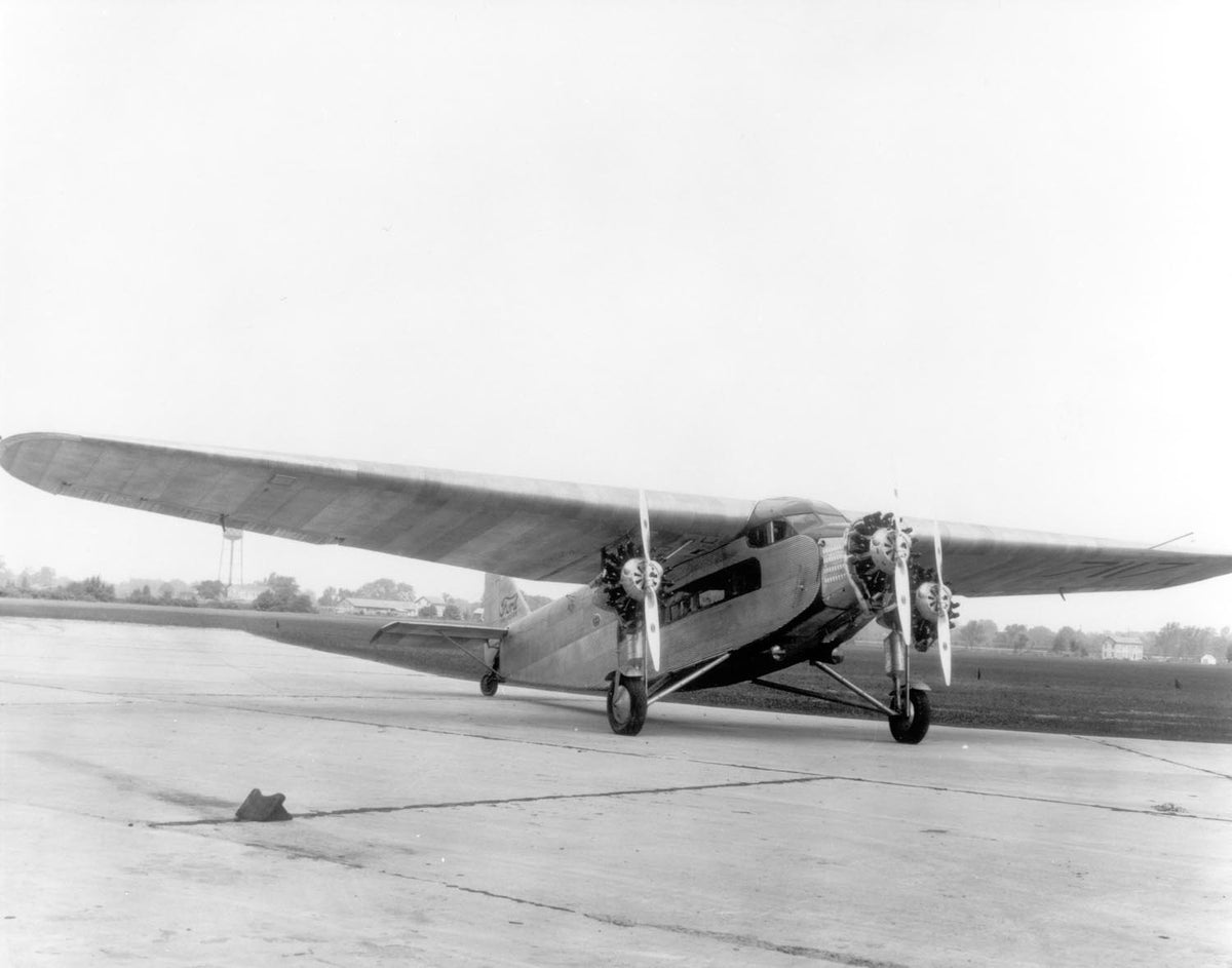 Ford Motor Company archival image documenting Ford Tri Motor Ford Airport 08 17 1928.