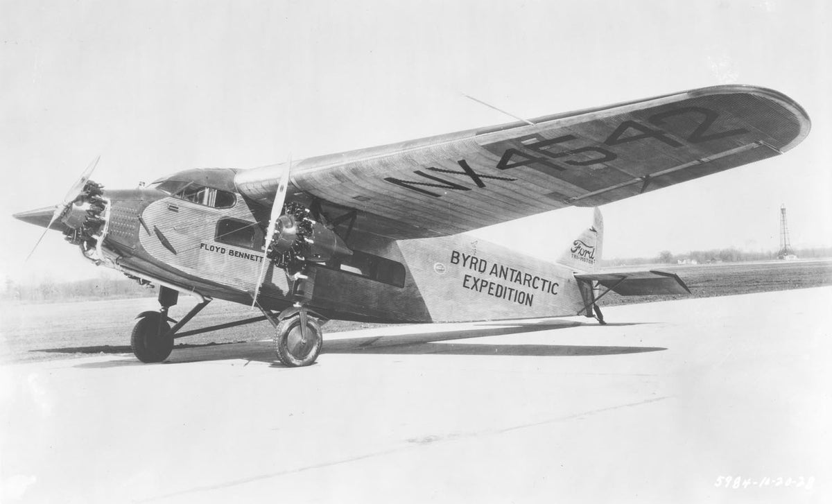 Ford Motor Company archival image documenting Ford Tri Motor Byrd Antarctic Expedition 1928.
