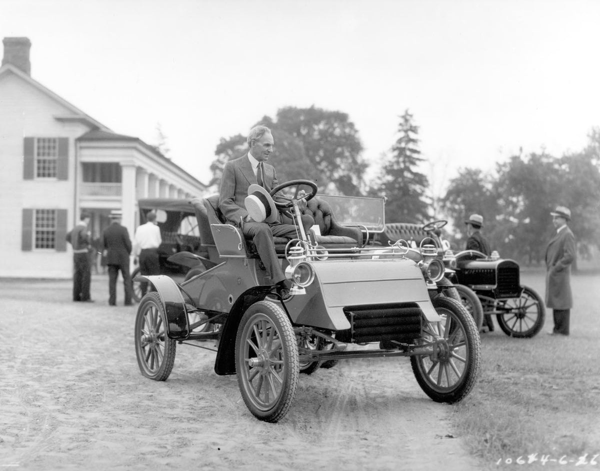 Ford Motor Company archival image documenting Henry Ford 1903 Model A 06 16 1933.