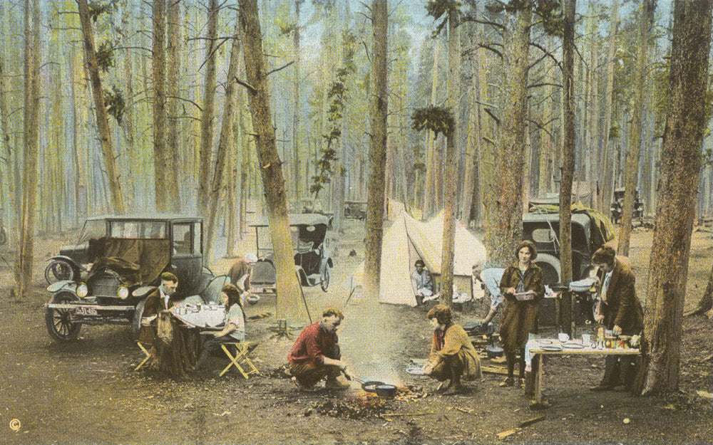 Camping Postcard ca1920 0400-2312