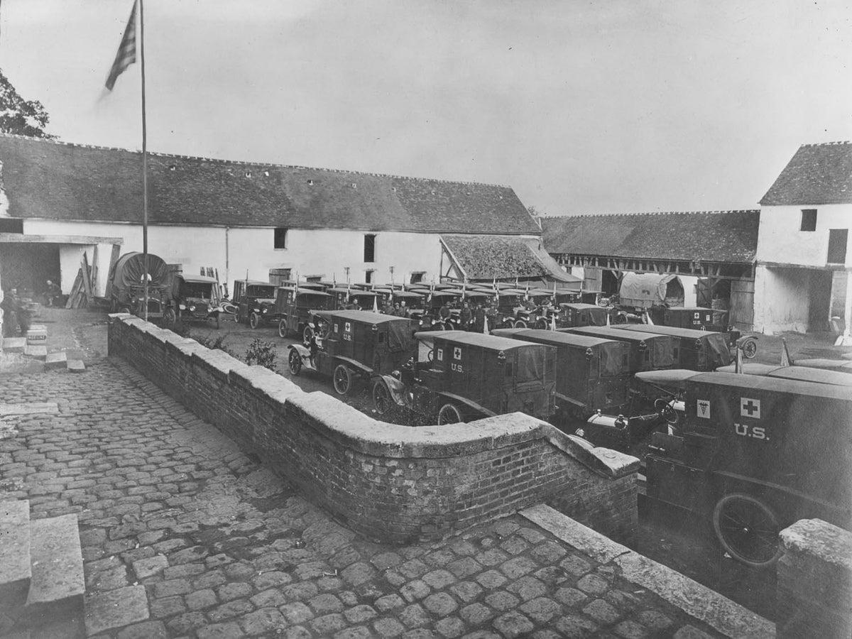 Original archival image documenting Ford Ambulances 07 08 1919.