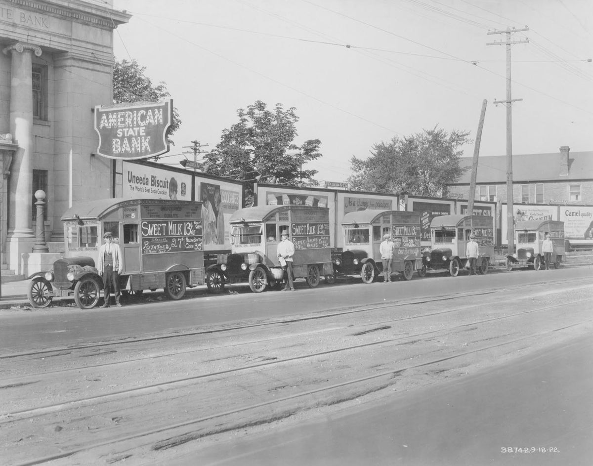 Original archival image documenting Ford Model T Trucks 09 18 1924.