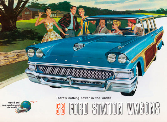 1958  Ford Station wagon  0400-2579 0400-2581