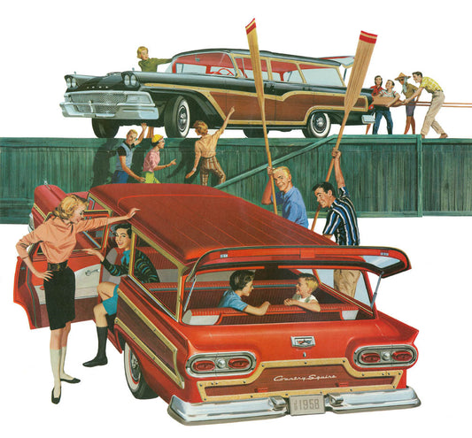 Ford Station Wagons 1958 Detail Country Squire 0400-2582