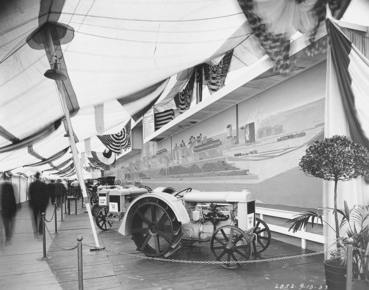 Ford Motor Company archival image documenting State Fair Tractor Display 09 10 1923.