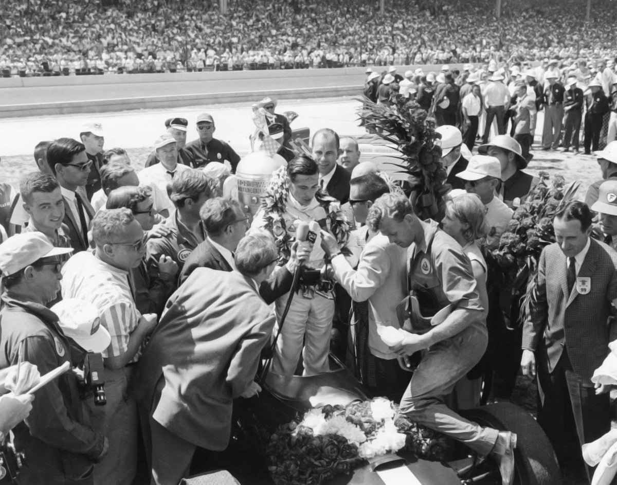 Ford Motor Company archival image documenting Lotus Race Car Indianapolis 500 1965.