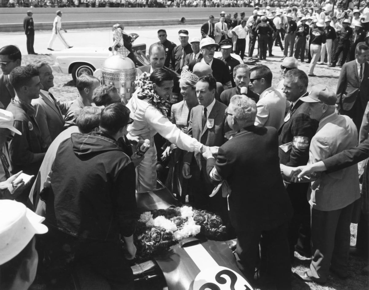 Ford Motor Company archival image documenting Lotus Race Car Indianapolis 500 1965.