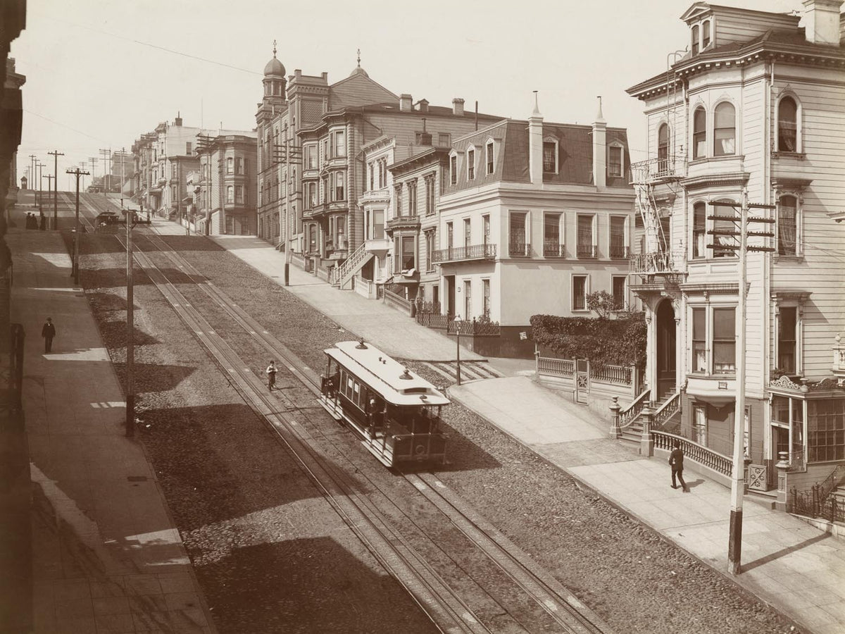 Ford Motor Company archival image documenting Streetcar San Francisco CA 1901.