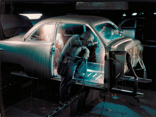 1949 Ford body being welded 0400-8268