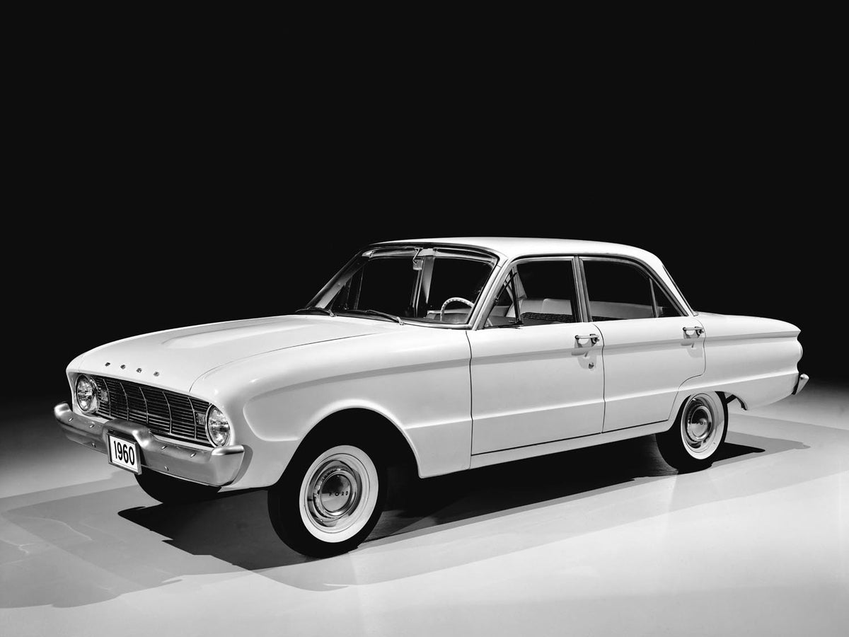 Ford Motor Company archival image documenting 1960 Ford Falcon Fordor Sedan.