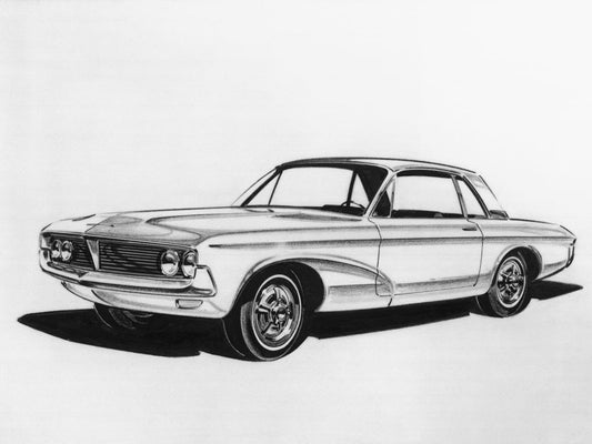 1962 (circa) Ford Mustang styling sketch 0400-8535