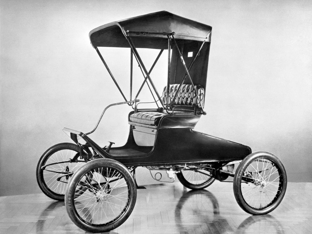 Ford Motor Company archival image documenting 1901 Ford Car at Henry Ford Museum.