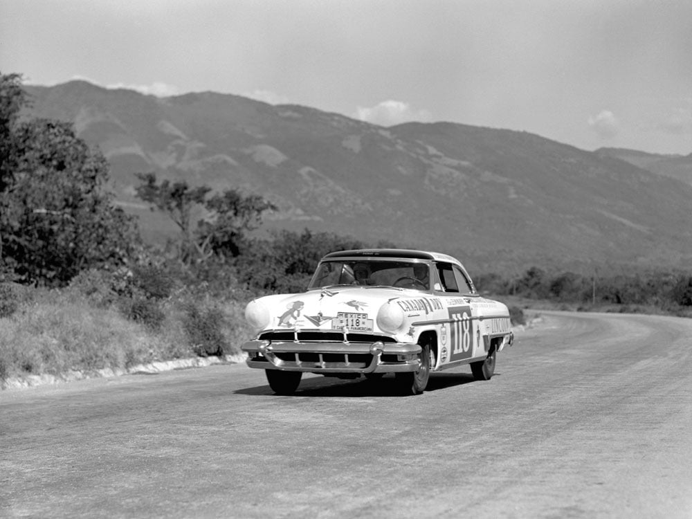 1954 Lincoln in Mexican Road Race 0400-9242
