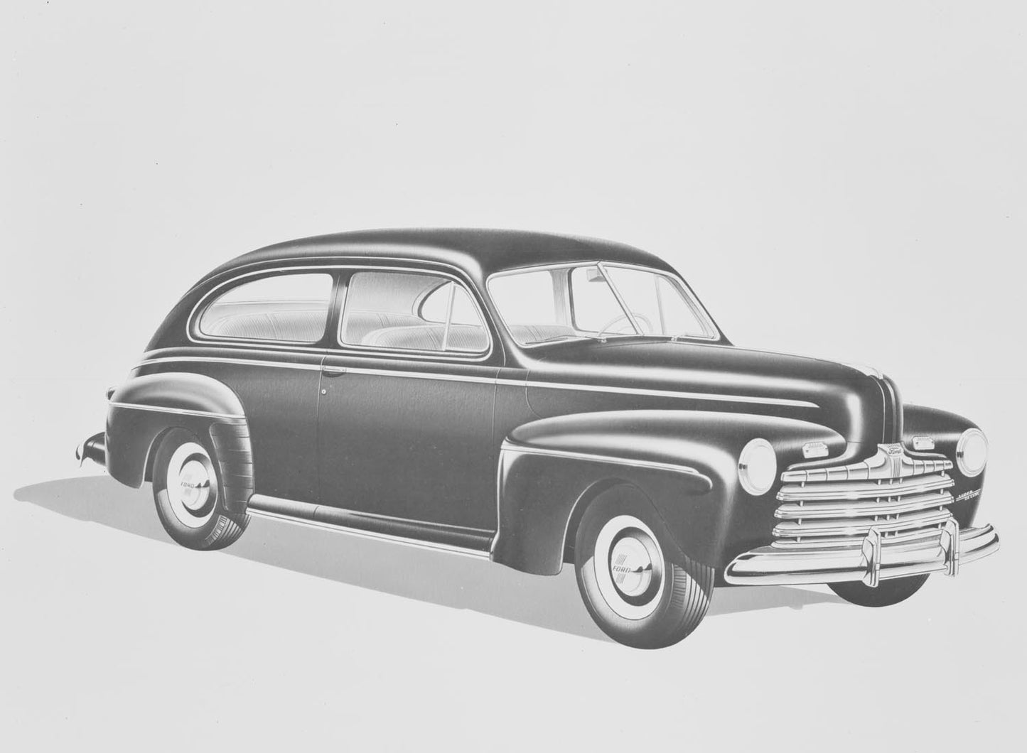 1946 Ford Tudor Sedan art work 0401-1011