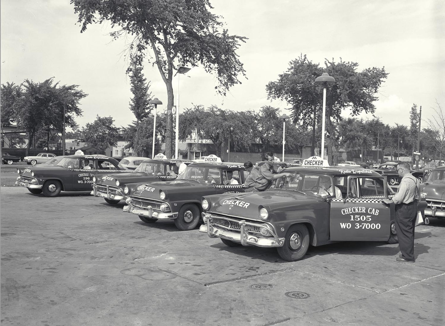 1955 Ford taxi cabs 0401-1260
