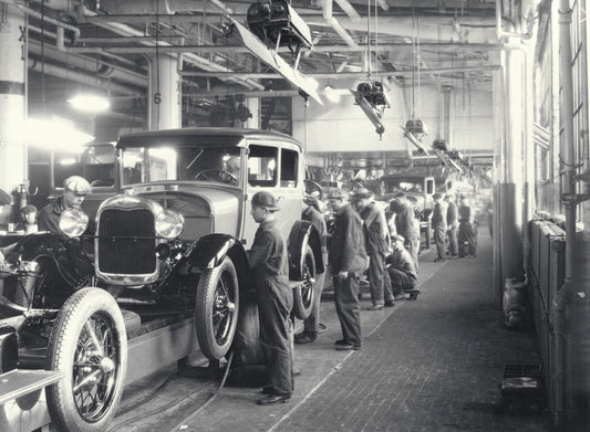 1928 Ford Rouge Complex Model A assembly line 0401-1356