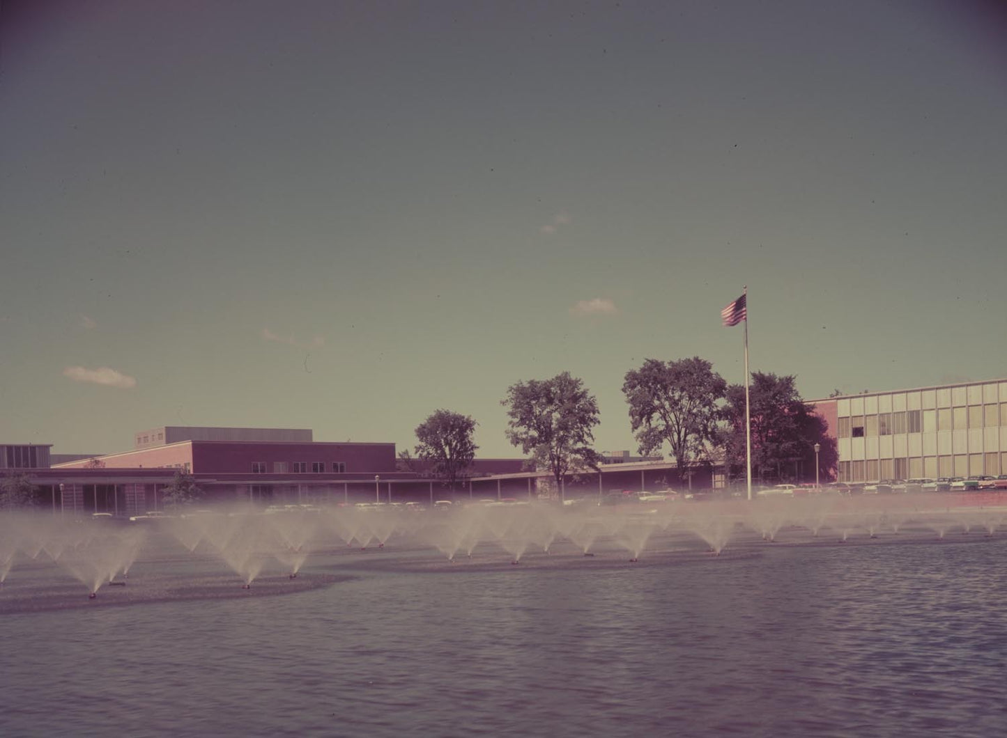 1956 Ford Styling Building and pool 0401-1774