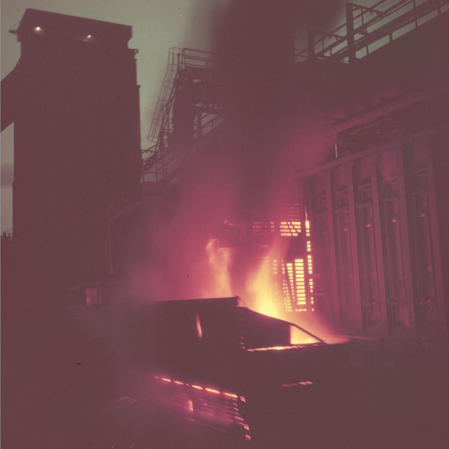 1958 Ford Rouge Complex coke oven discharging hot 0401-1991
