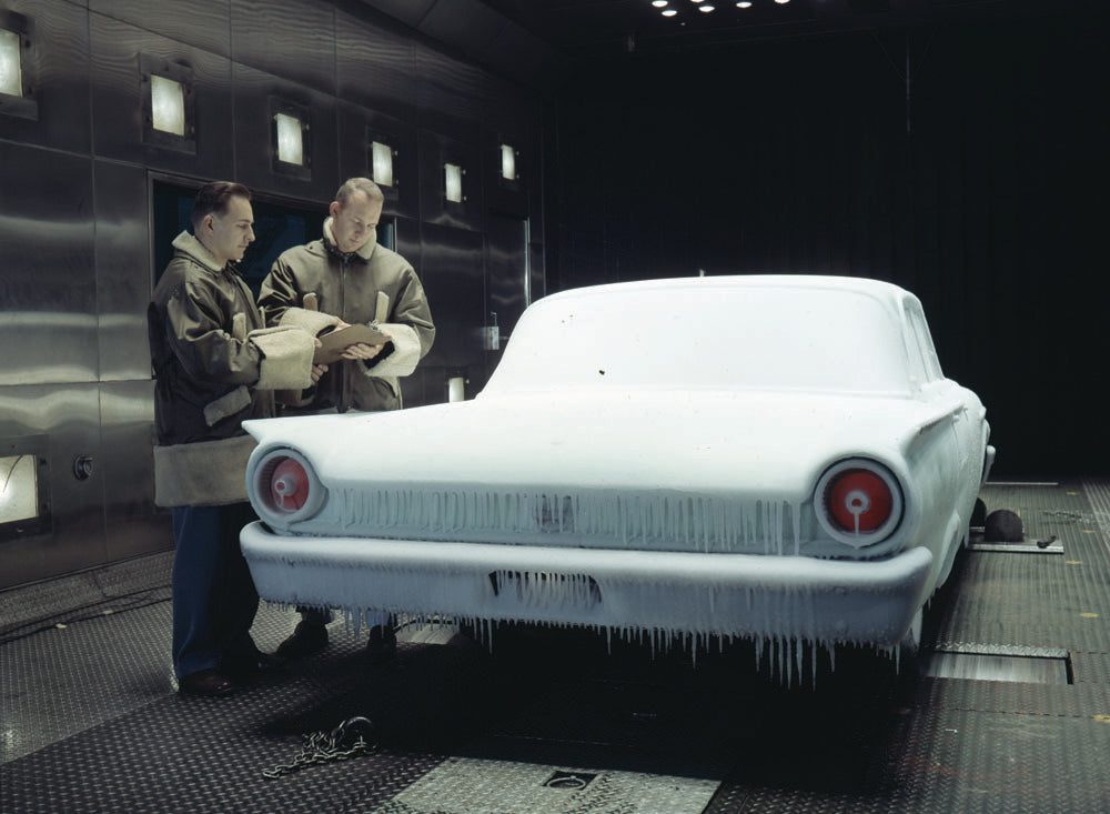 1961 Ford Galaxie in cold room 0401-2143