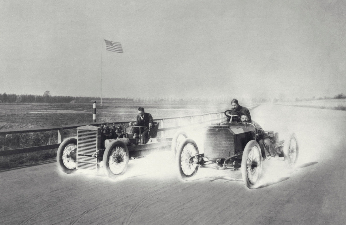 1903 Henry Ford driving 999 racer