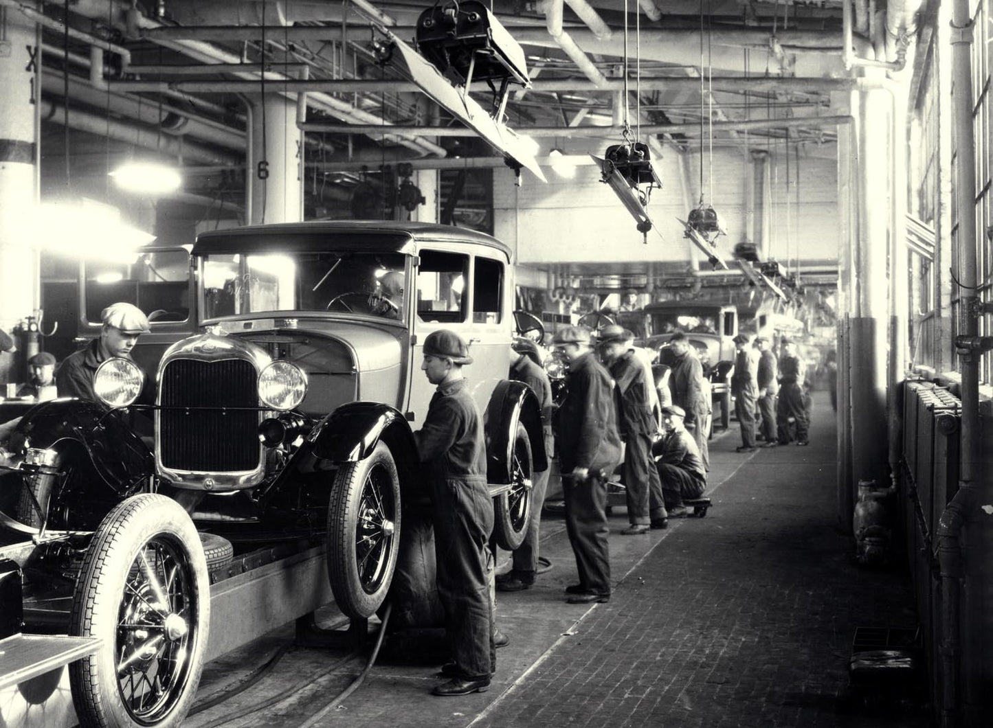 1928 Ford Rouge Complex Model A assembly line 0401-5296