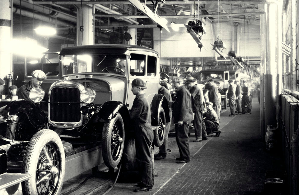 1928 Ford Rouge Complex Model A assembly line 0401-5296