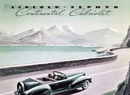 1940 Lincoln Zephyr Continental Art Print