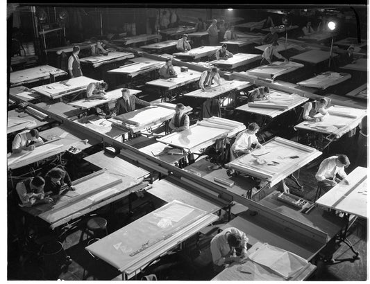 1945 Ford Engineering drafting room 0401-5575