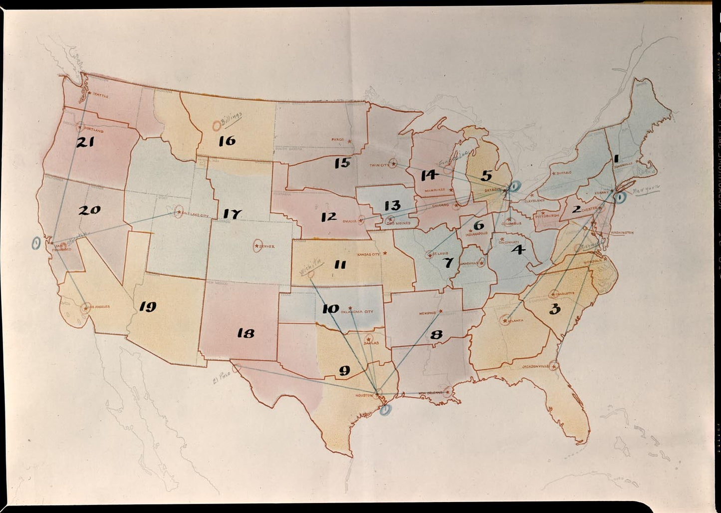 1948 Ford assembly plant location map 0401-5813
