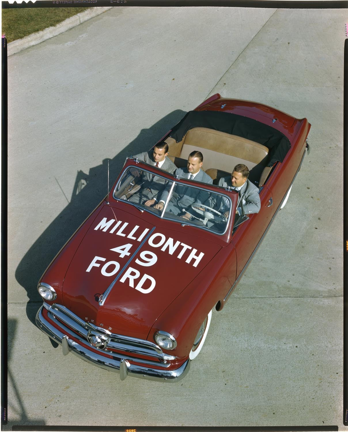 1949 Ford with William Clay Benson and Henry Ford II 0401-5916