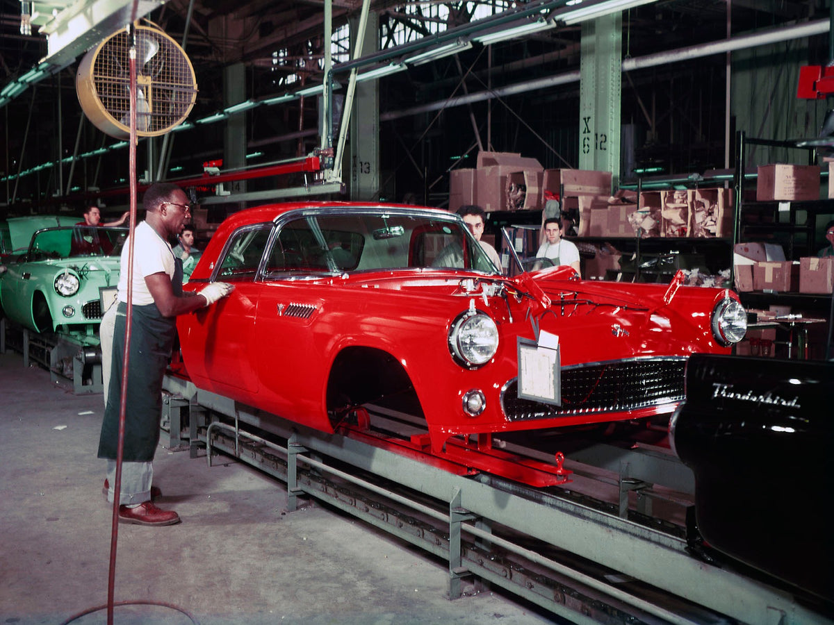 1955 Ford Dearborn Assembly Plant trim line