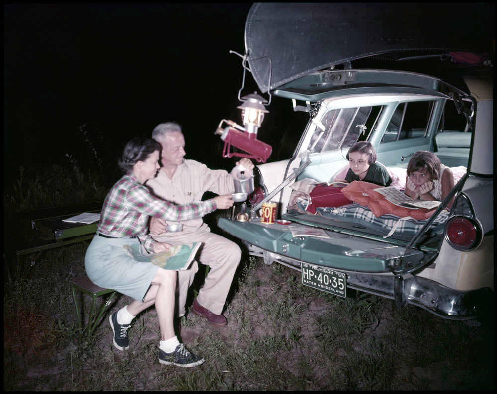 1956 Ford Country Sedan equipped for Station Wagon Living 0401-6667