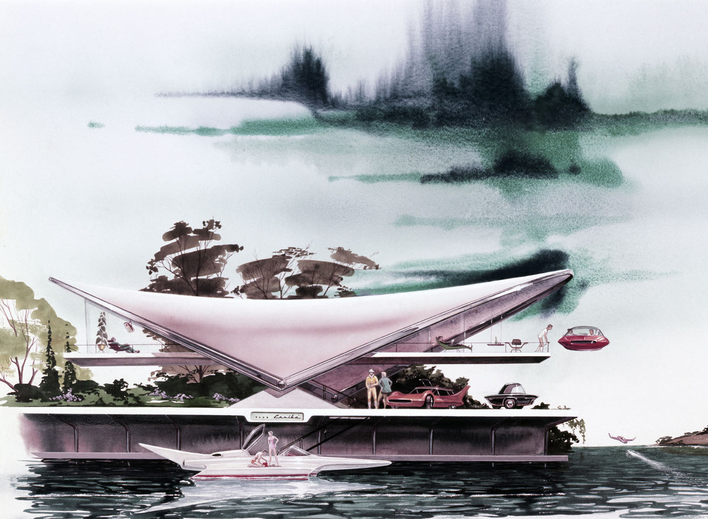 1957 Ford Styling future travel modes 0401-6786