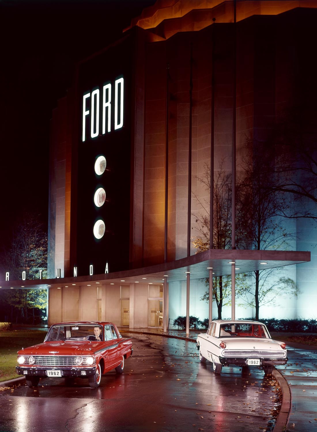 Ford Motor Company archival image documenting 1961 Ford Rotunda Entrance.