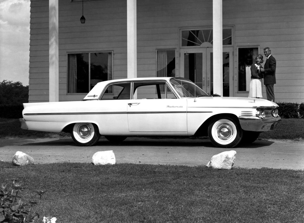 Ford Motor Company archival image documenting 1961 Mercury Meteor two door.