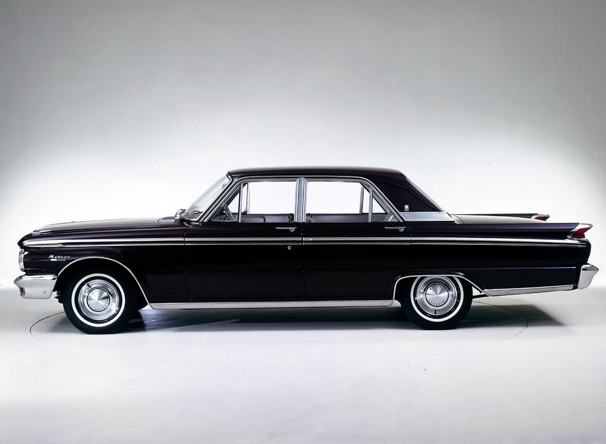 Ford Motor Company archival image documenting 1963 Mercury Meteor four door sedan.