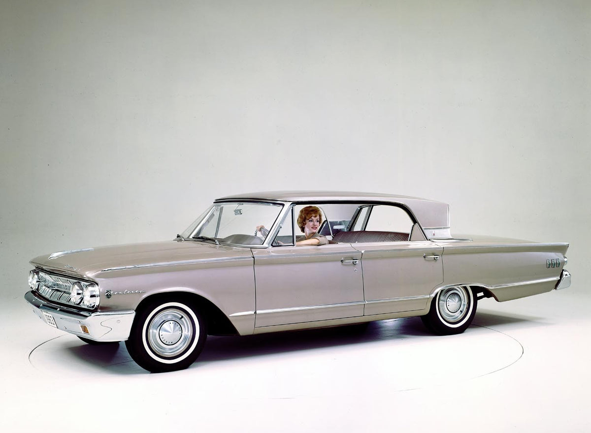 Ford Motor Company archival image documenting 1963 Mercury Monterey four door hardtop.