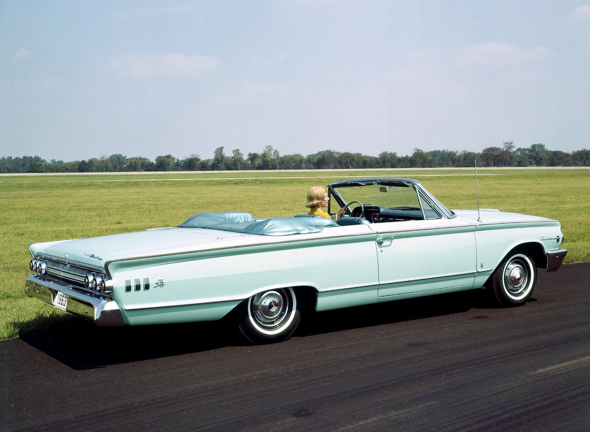 Ford Motor Company archival image documenting 1963 Mercury Monterey S 55 convertible.