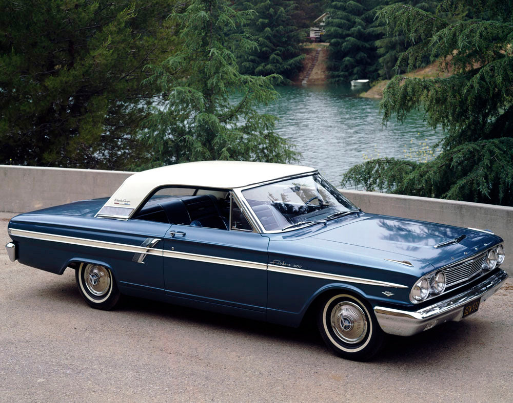 Ford Motor Company archival image documenting 1964 Ford Fairlane 500 Sport Coupe.