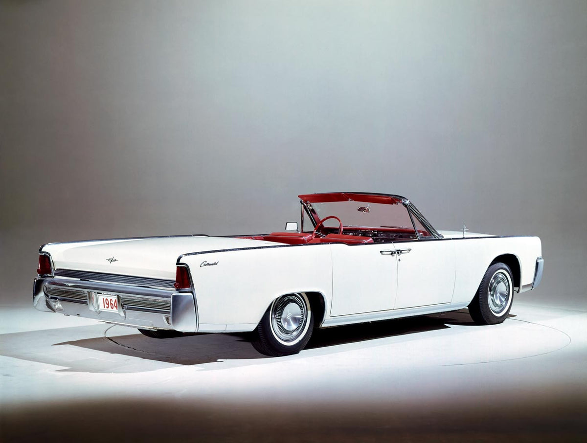 Original archival image documenting 1964 Lincoln Continental convertible.