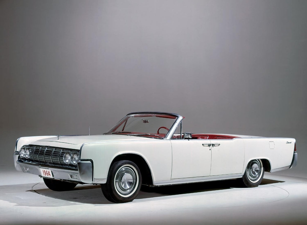 Ford Motor Company archival image documenting 1964 Lincoln Continental convertible.