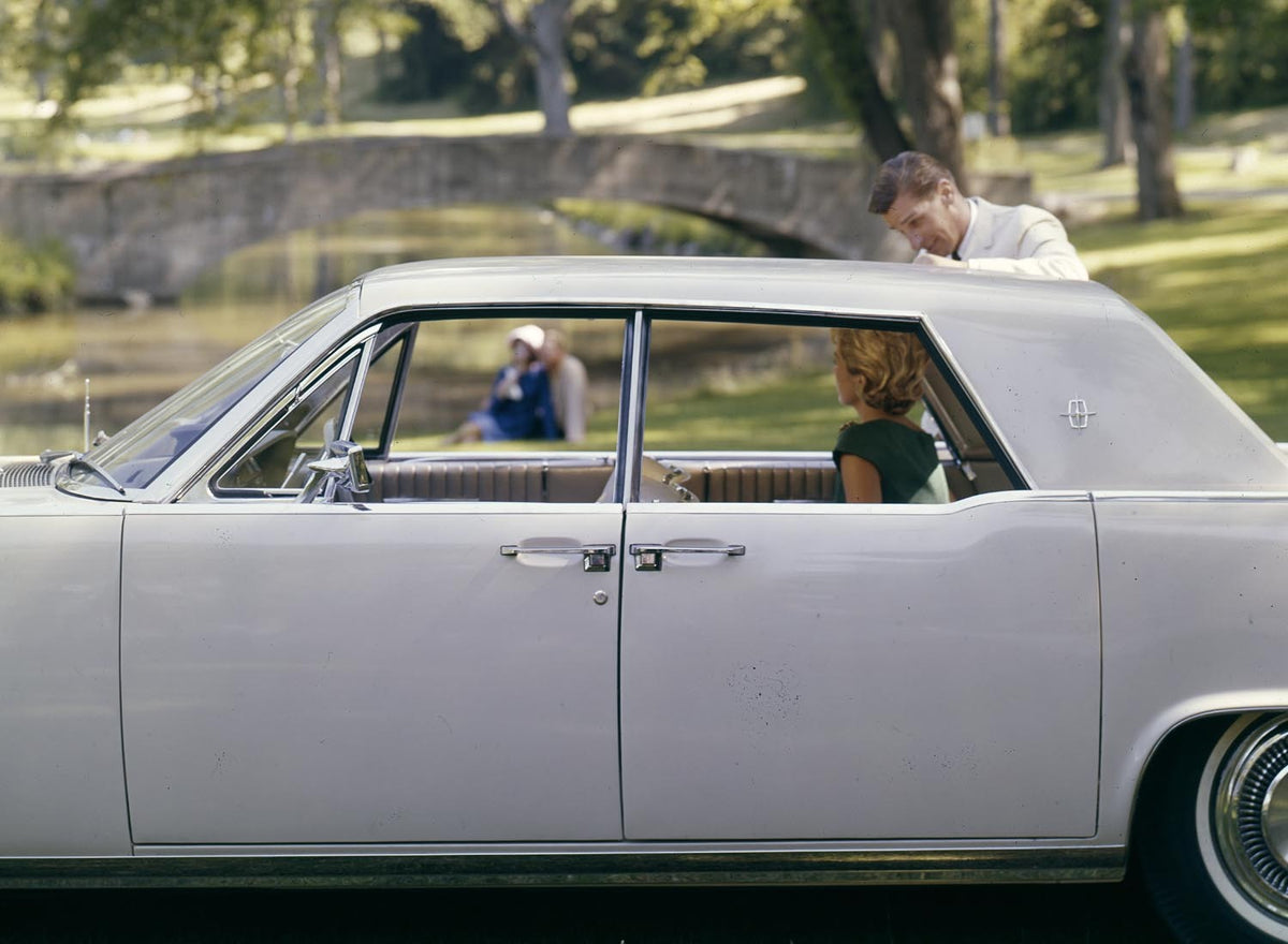 Ford Motor Company archival image documenting 1964 Lincoln Continental four door hardtop.
