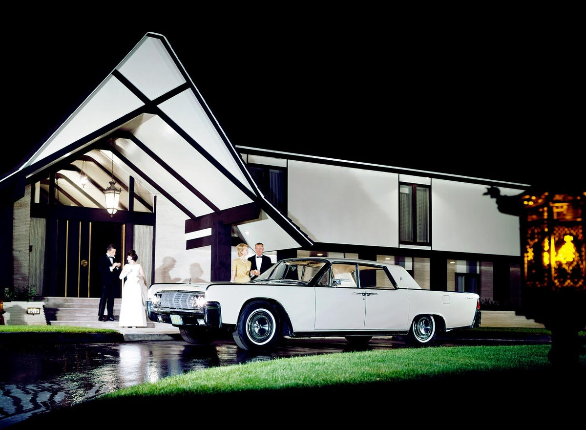 Ford Motor Company archival image documenting 1964 Lincoln Continental four door sedan.