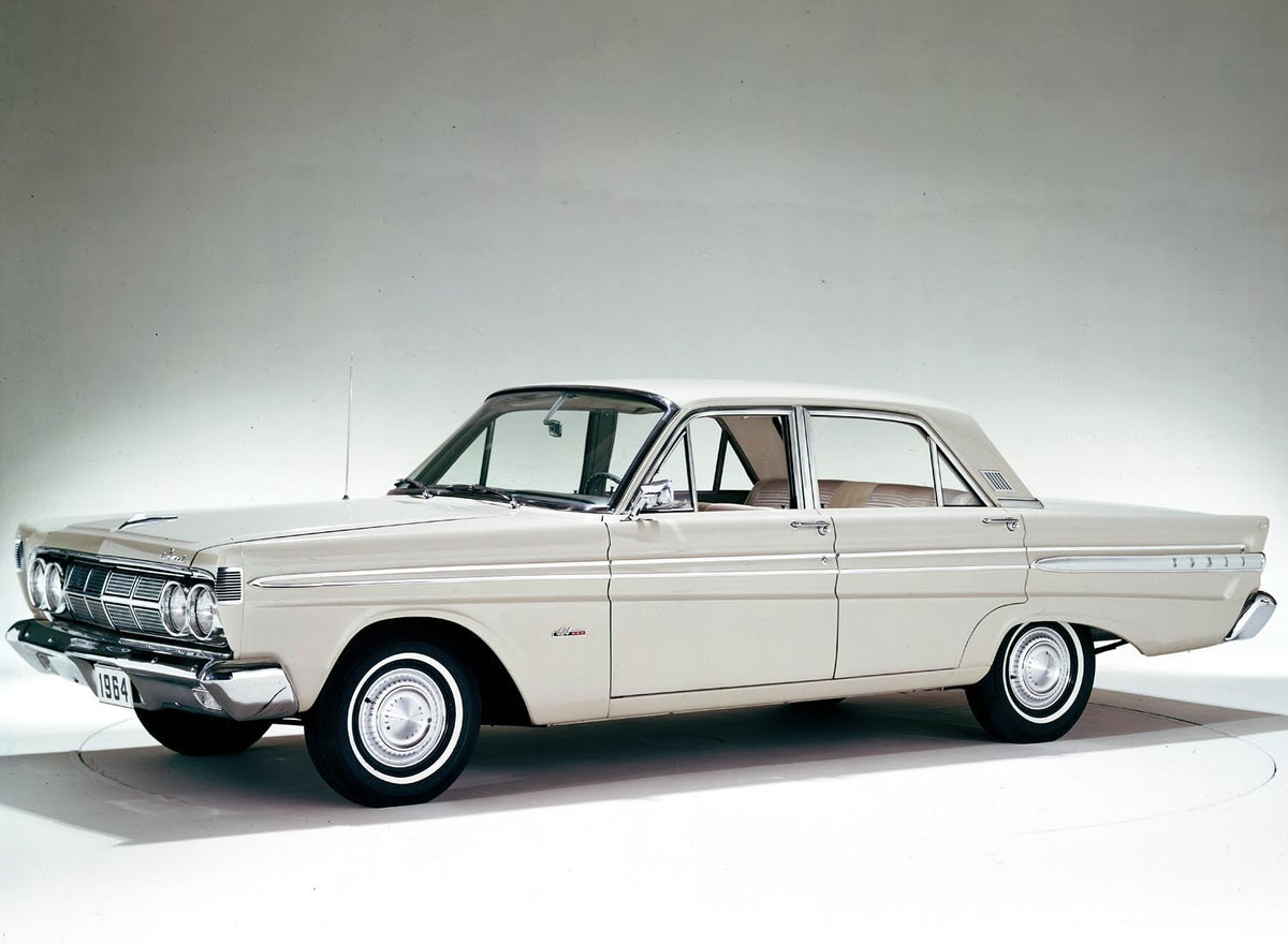 Ford Motor Company archival image documenting 1964 Mercury Comet 404 four door sedan.