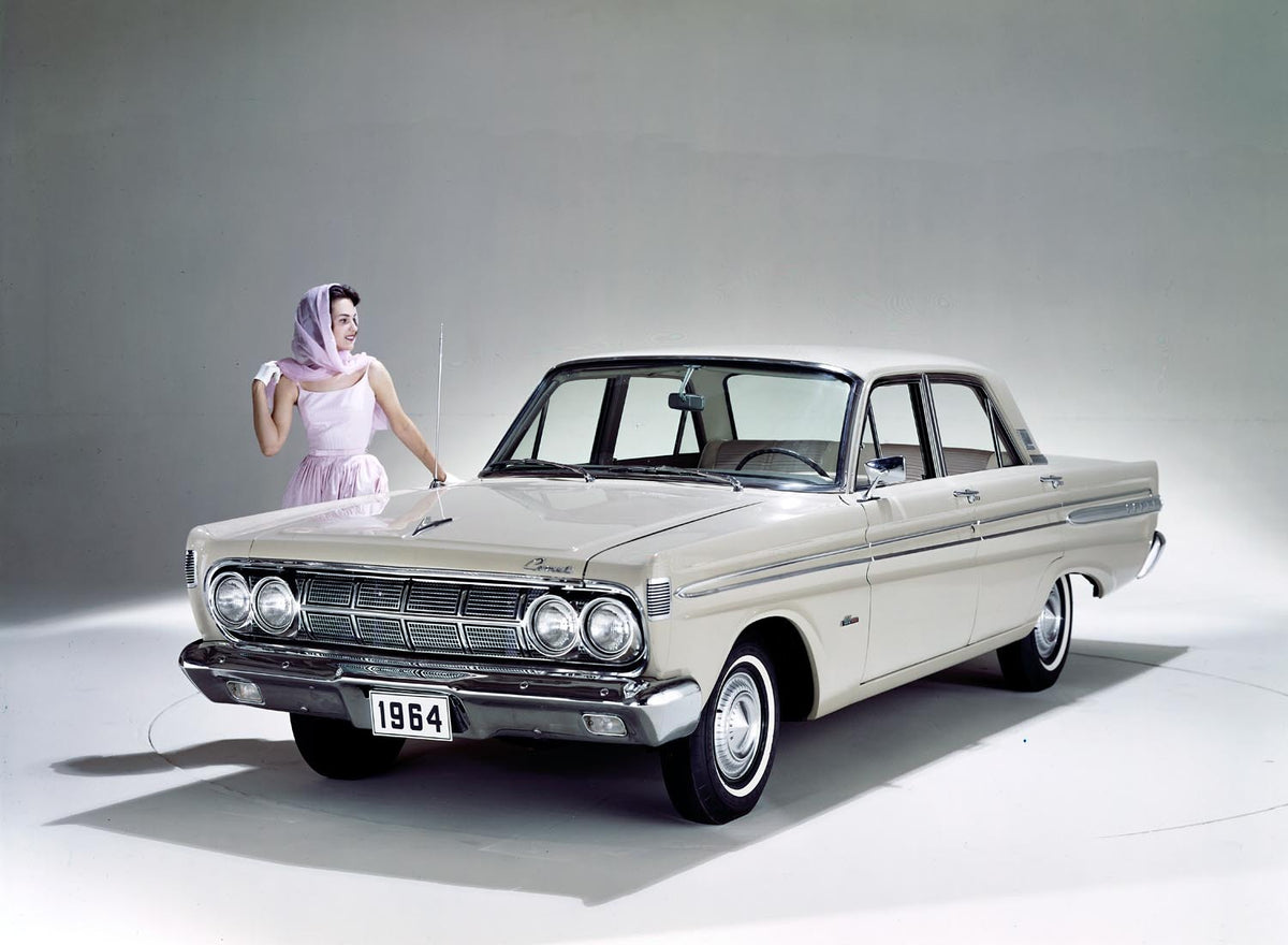 Ford Motor Company archival image documenting 1964 Mercury Comet 404 four door sedan.