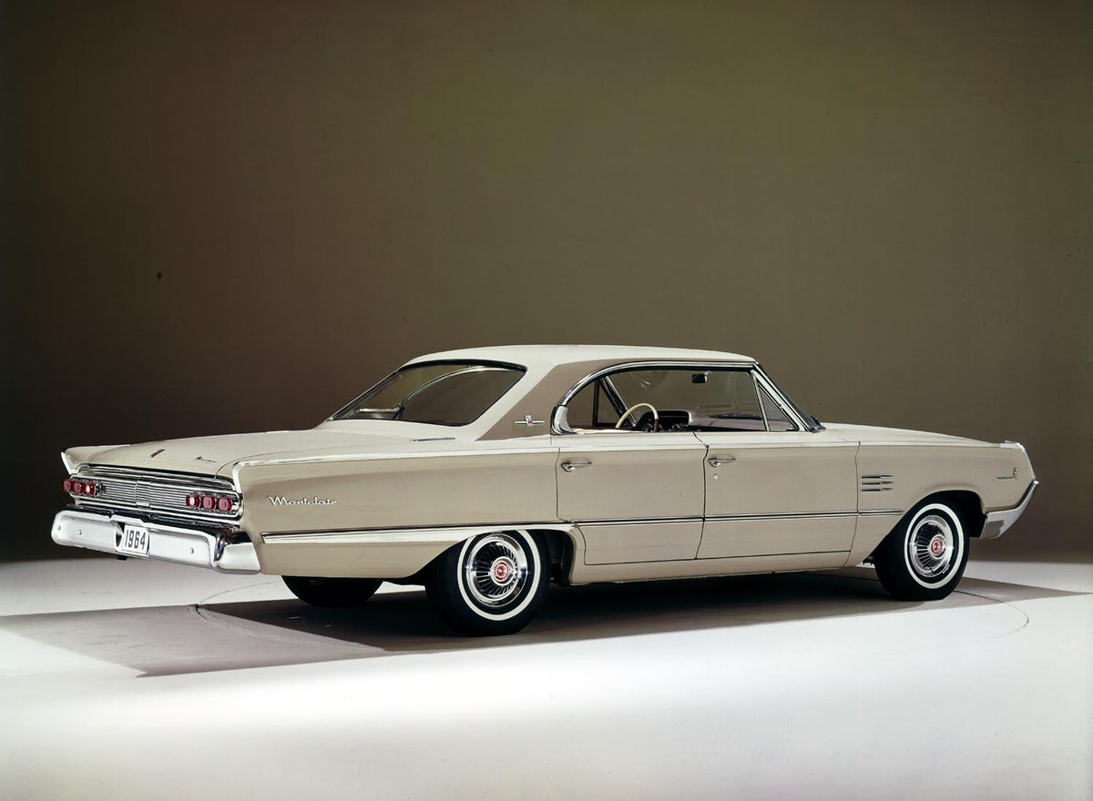 Original archival image documenting 1964 Mercury Marauder four door hardtop.