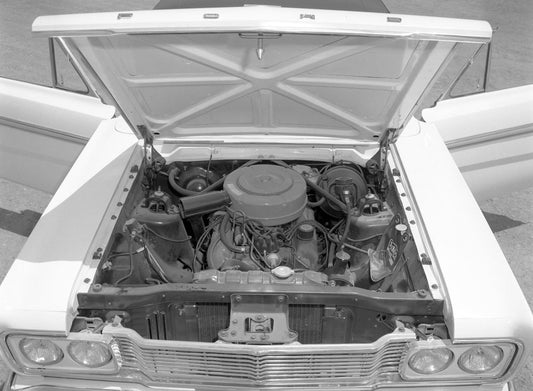 1965 Ford Fairlane engine compartment 289 CID V8 0401-7788